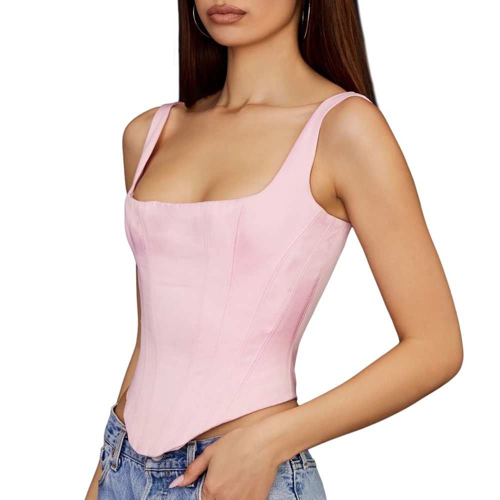 House of CB Rafa corset in fairy pink size xs